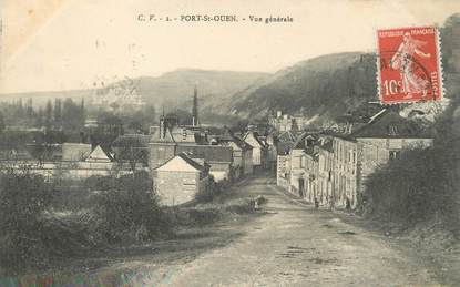 / CPA FRANCE 76 "Port Saint Ouen, vue générale"