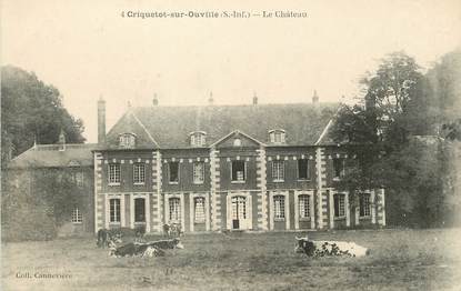 / CPA FRANCE 76 "Criquetot sur Ouville, le château"