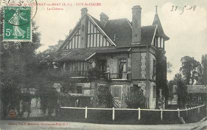 / CPA FRANCE 76 "Cuy Siant Fiacre, le château"