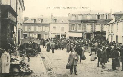 / CPA FRANCE 76 "Bosc le Hard, le marché"