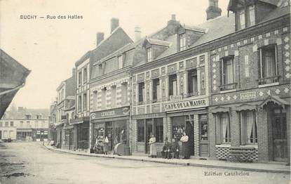 / CPA FRANCE 76 "Buchy, rue des Halles"