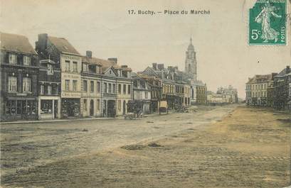 / CPA FRANCE 76 "Buchy, place du marché"