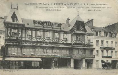 / CPA FRANCE 76 "Caudebec en Caux, l'hôtel de la Marine"