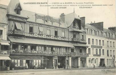 / CPA FRANCE 76 "Caudebec en Caux, l'hôtel de la Marine "