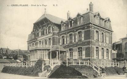 / CPA FRANCE 76 "Criel Plage, hôtel de la plage"