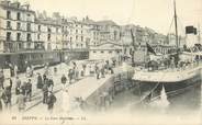 76 Seine Maritime / CPA FRANCE 76 "Dieppe, la gare maritime"