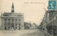 76 Seine Maritime / CPA FRANCE 76 "Yvetot, hôtel de ville et rue Thiers"