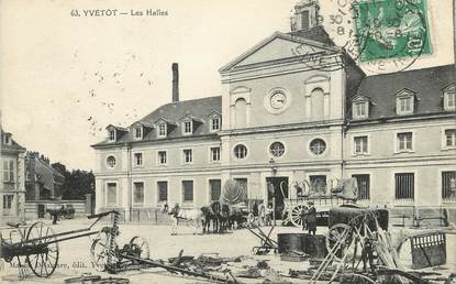 / CPA FRANCE 76 "Yvetot, les Halles"