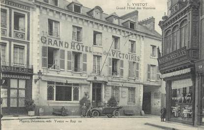 / CPA FRANCE 76 "Yvetot, grand hôtel des Victoires"