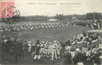 / CPA FRANCE 76 "Yvetot, fête de Gymnastique"