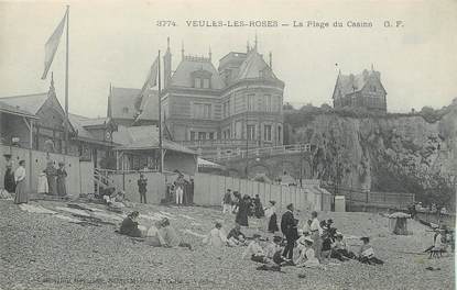 / CPA FRANCE 76 "Veules Les Roses, la plage du casino"