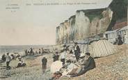 76 Seine Maritime / CPA FRANCE 76 "Veules Les Roses, la plage et les falaises Nord"