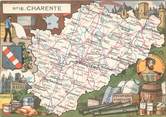16 Charente / CPSM FRANCE 16 "Charente" / CARTE GEOGRAPHIQUE