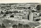 17 Charente Maritime / CPSM FRANCE 17 "Aulnay de Saintonge, la tour, l'hôtel de ville et la poste"