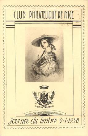 / CPA FRANCE 06 "Nice, journée du timbre 1938"   / CLUB PHILATELIQUE