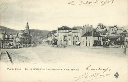 / CPA FRANCE 63 "La Bourboule, Boulevard de l'hôtel de ville"