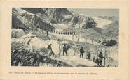Militaire CPA CHASSEUR ALPIN "En manoeuvres dans les Alpes sur le glacier du Rateau"
