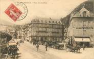 63 Puy De DÔme / CPA FRANCE 63 "La Bourboule, la place du Jet d'Eau"