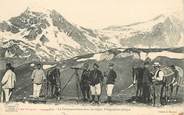 Militaire CPA CHASSEUR ALPIN "La Correspondance dans les Alpes, télégraphie optique"