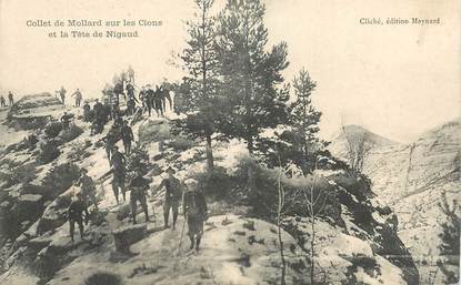 CPA CHASSEUR ALPIN "Collet de Mollard sur les Cions et la Tête de Nigaud"