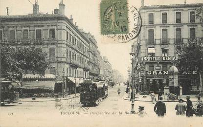 / CPA FRANCE 31 "Toulouse, perspective de la rue Bayard" / TRAMWAY