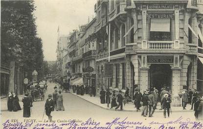 CPA FRANCE 03 "Vichy, Rue Cunin Gridaine" / BANQUE SOCIÉTÉ GENERALE