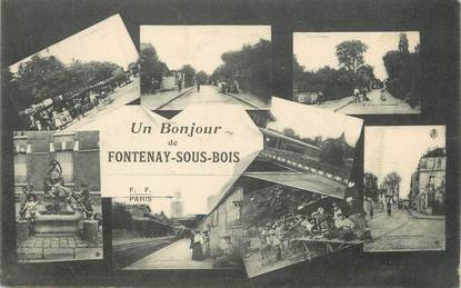 / CPA FRANCE 94 "Un bonjour de Fontenay sous Bois"