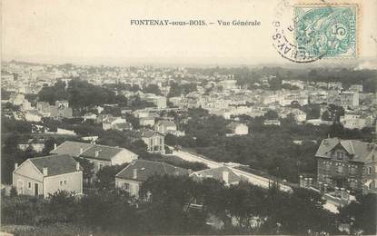 / CPA FRANCE 94 "Fontenay sous Bois, vue générale"