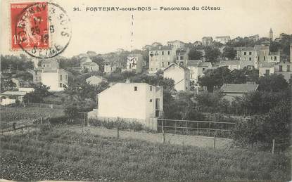 / CPA FRANCE 94 "Fontenay sous Bois, panorama du coteau"