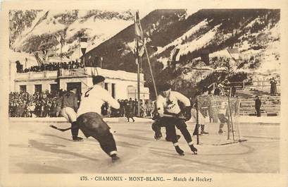 CPA FRANCE 74 "Chamonix Mont Blanc, Match de Hockey"