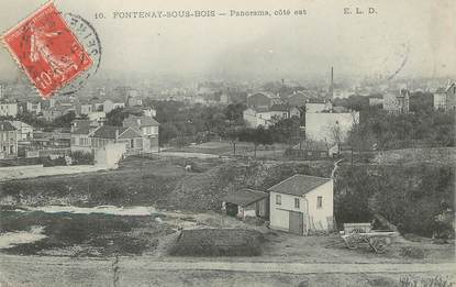 / CPA FRANCE 94 "Fontenay sous Bois, panorama côté Est "