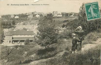 / CPA FRANCE 94 "Fontenay sous Bois, panorama du plateau"