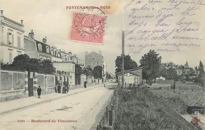 / CPA FRANCE 94 "Fontenay sous Bois, boulevard de Vincennes"