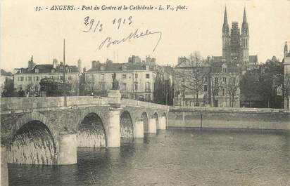 CPA FRANCE 49 "Angers, pont du centre et la cathédrale"