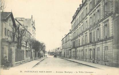/ CPA FRANCE 94 "Fontenay sous Bois, avenue Marigny la villa Lhomme"