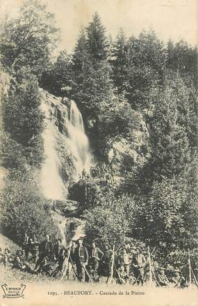  CPA  CHASSEUR ALPIN "Beaufort, cascade de la Pierre"