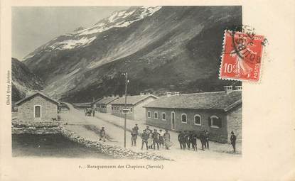  CPA  CHASSEUR ALPIN "Baraquements des Chapieux"