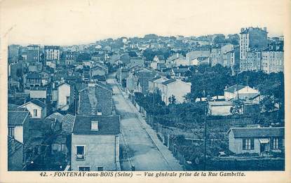 / CPA FRANCE 94 "Fontenay sous Bois, vue  générale"