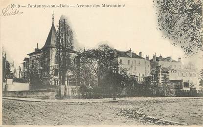 / CPA FRANCE 94 "Fontenay sous Bois, avenue des Maronniers"
