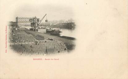 / CPA FRANCE 42 "Roanne, bassin du canal"