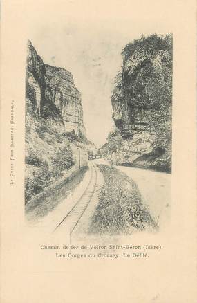 / CPA FRANCE 38 "Chemin de fer de Voiron Saint Béron"