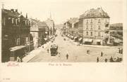 90 Territoire De Belfort / CPA FRANCE 90 "Belfort, place de la Bascule" / TRAMWAY