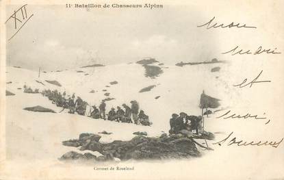 CPA CHASSEUR ALPIN / Série 11e Bataillon "Cormet de Roselend"