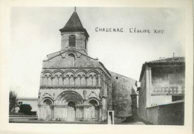 / CARTE PHOTO FRANCE 17 "Chadenac, l'église"