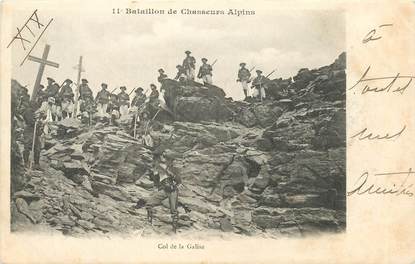 CPA CHASSEUR ALPIN / Série 11e Bataillon " Le Col de la Galise "