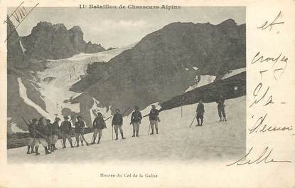 CPA CHASSEUR ALPIN / Série 11e Bataillon " Montée du Col de la Galise"