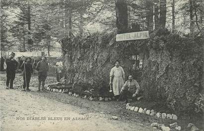 CPA CHASSEUR ALPIN / Série Les Diables Bleus "Hotel Alpin"