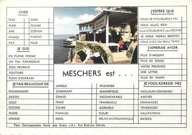 / CPSM FRANCE 17 "Meschers"