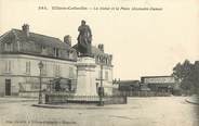 02 Aisne CPA FRANCE 02 "Villers Cotterets, la statue et la place Alexandre Dumas"