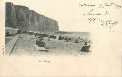/ CPA FRANCE 76 "Le Tréport, la plage"